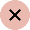 Cross in a pink circle